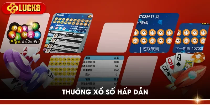 Thưởng xổ số hấp dẫn